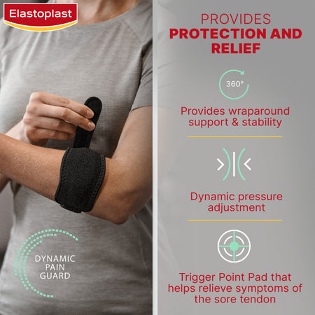 Elastoplast Sport Tennis Elbow Adjustable Black 1 Each