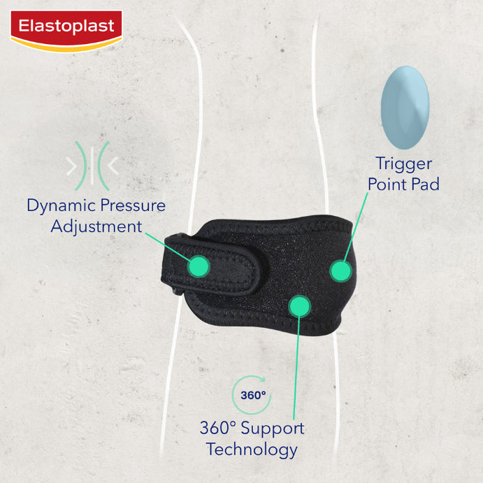 Elastoplast Sport Tennis Elbow Adjustable Black 1 Each