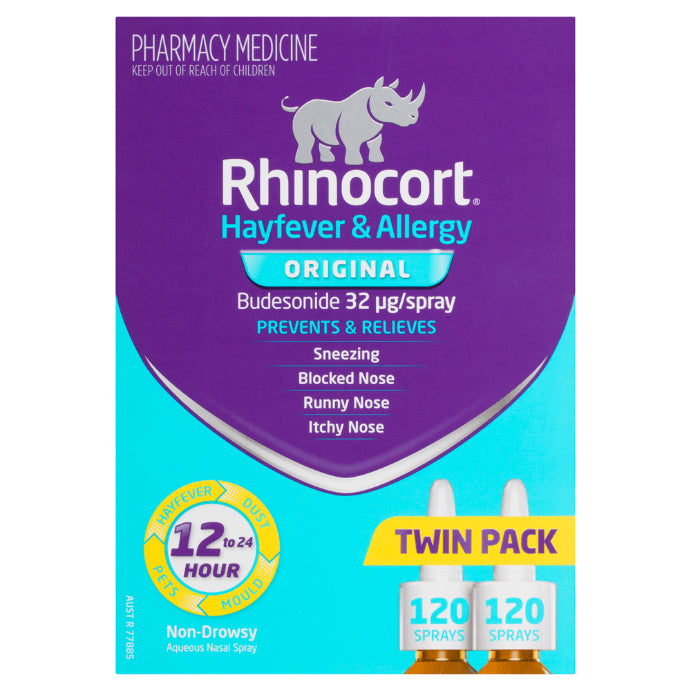 Rhinocort Hayfever & Allergy Original 32mcg Nasal Spray 2 Pack