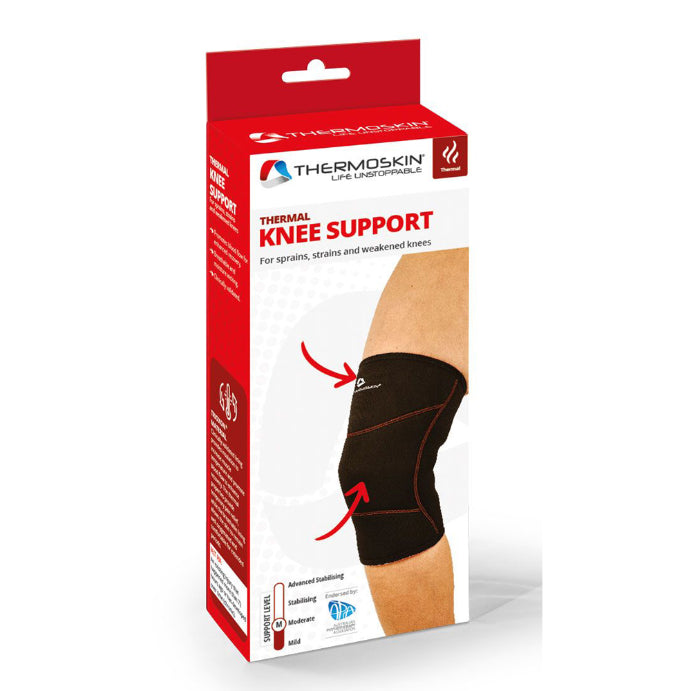 Thermoskin Thermal Knee Support Medium Black 1 Each