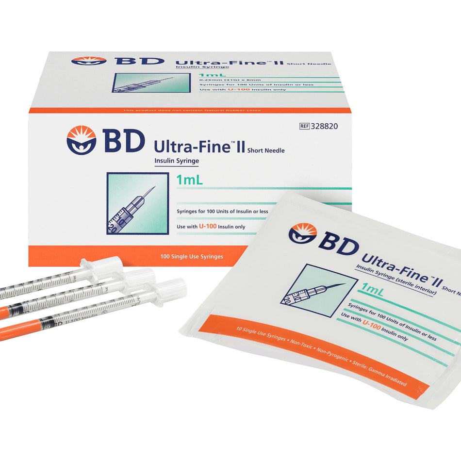 BD Ultra-Fine 1ml 31g 6mm Syringe 100