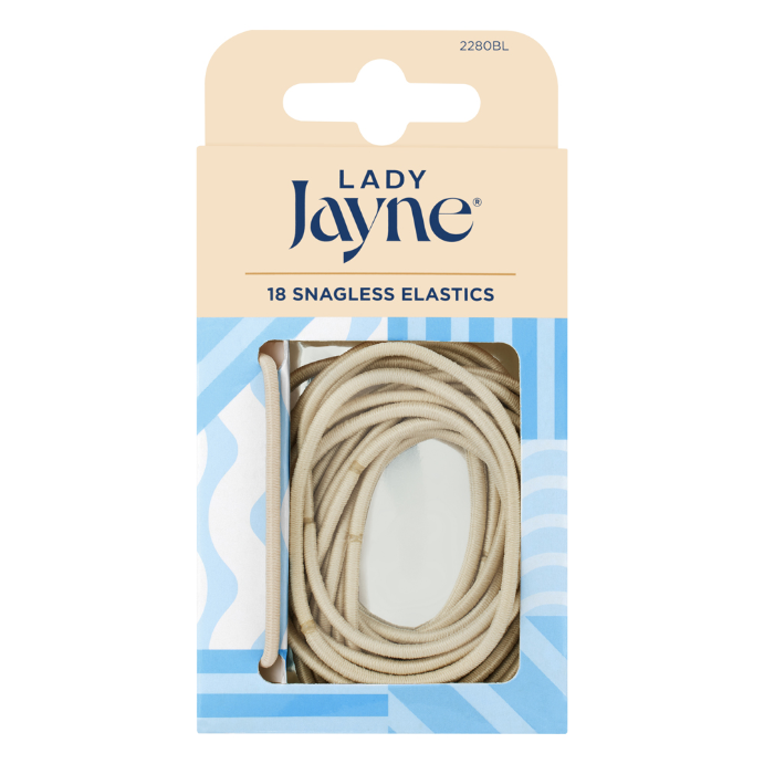 Lady Jayne Blonde Snagless Elastics 18 Pack