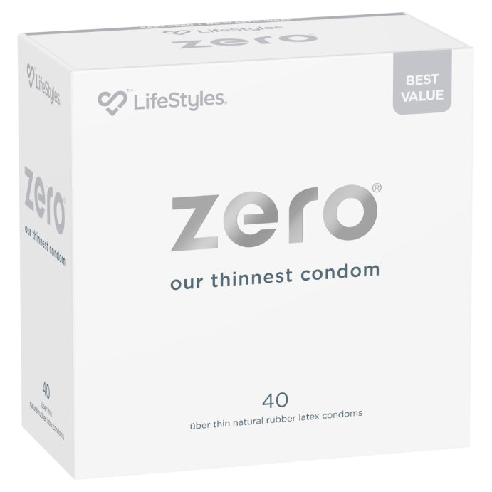 Lifestyles Zero Uber Thin Condoms 40 Pack