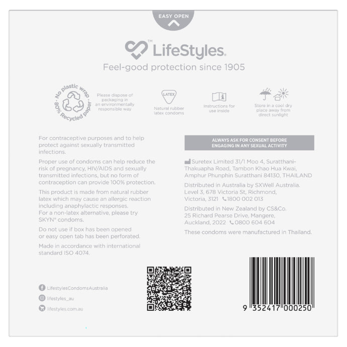 Lifestyles Zero Uber Thin Condoms 40 Pack