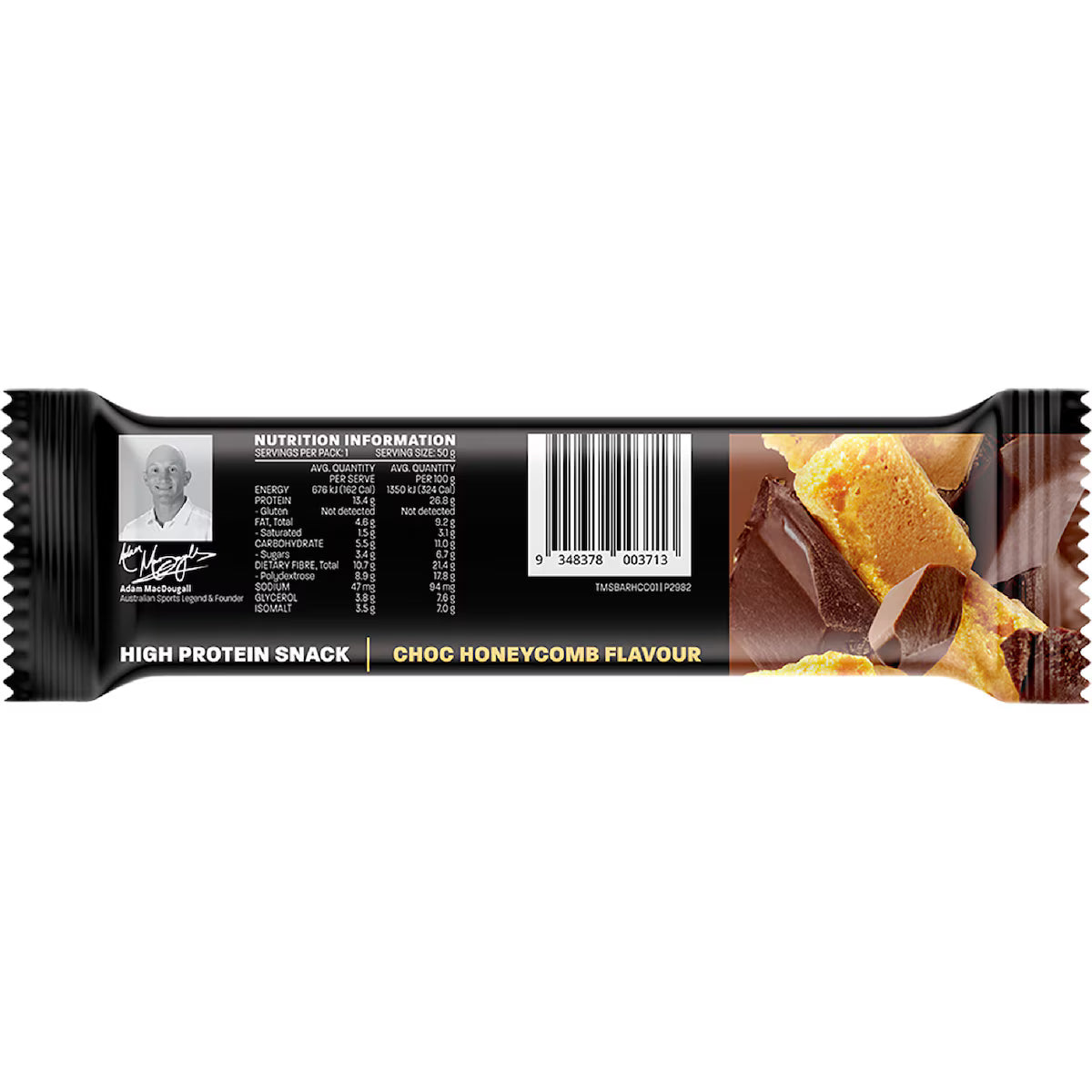 The Man Bar Choc Honeycomb 50g x 10 Pack