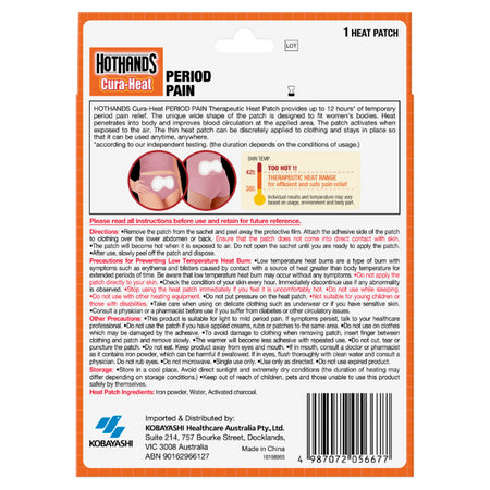 Hot Hands Cura-heat Menstral Cramp 1 Pack