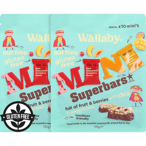 Wallaby Mini Superbars 135g (Pack of 8)