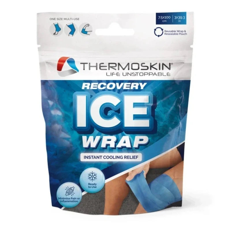 Thermoskin Recovery Ice Wrap Instant Cooling Relife 7.5cm x 100cm 1 Each