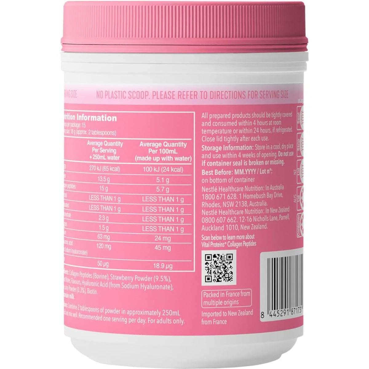 Vital Proteins Allure Strawberry Lemon 271g