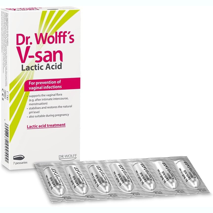 Dr Wolffs V-san Lactic Acid 7 Pessaries