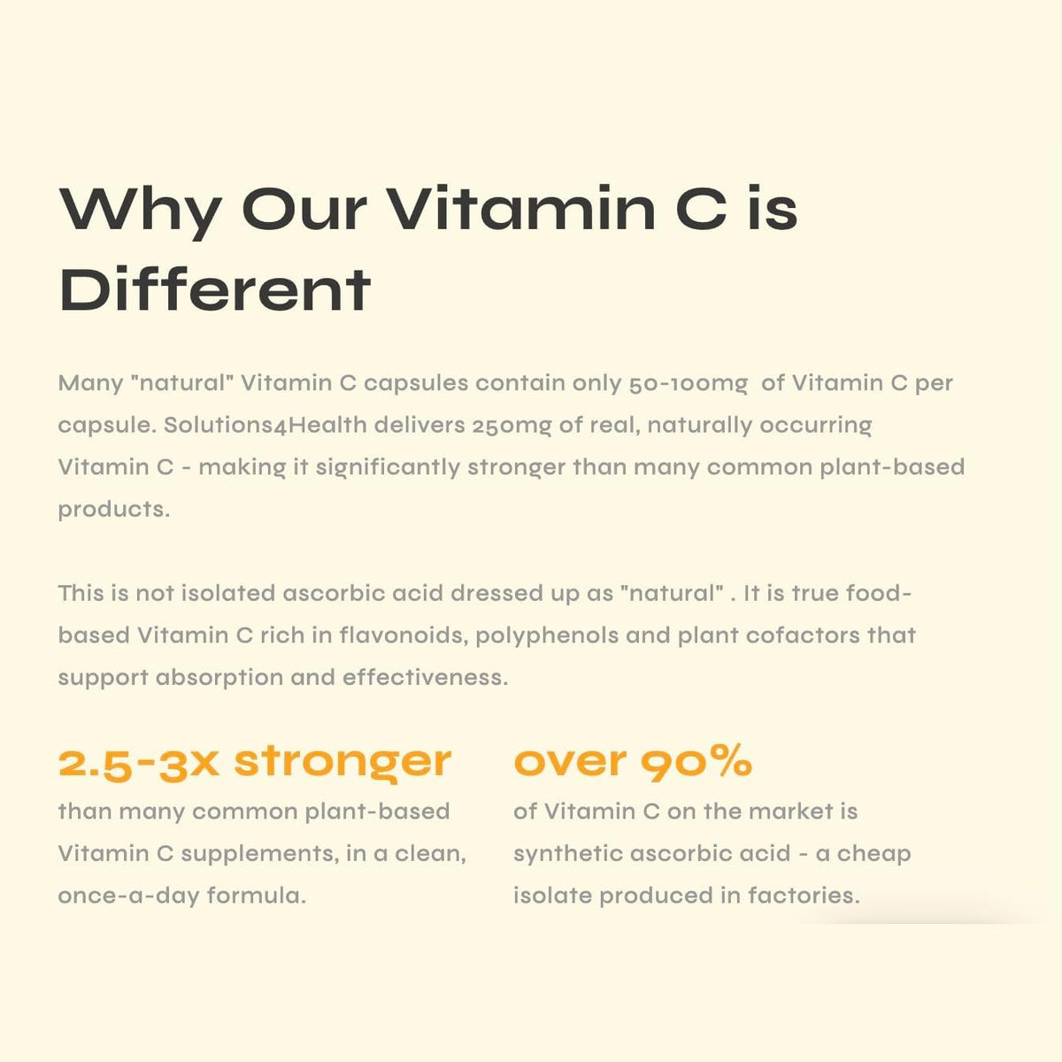 Solutions 4 Health Natural Vitamin C 60 Caps