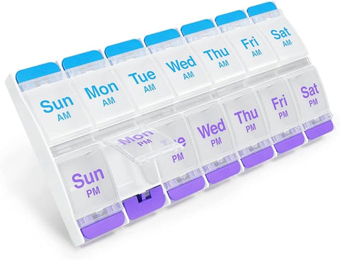Ezy Dose AM/PM Push Button Pill Planner (XL)
