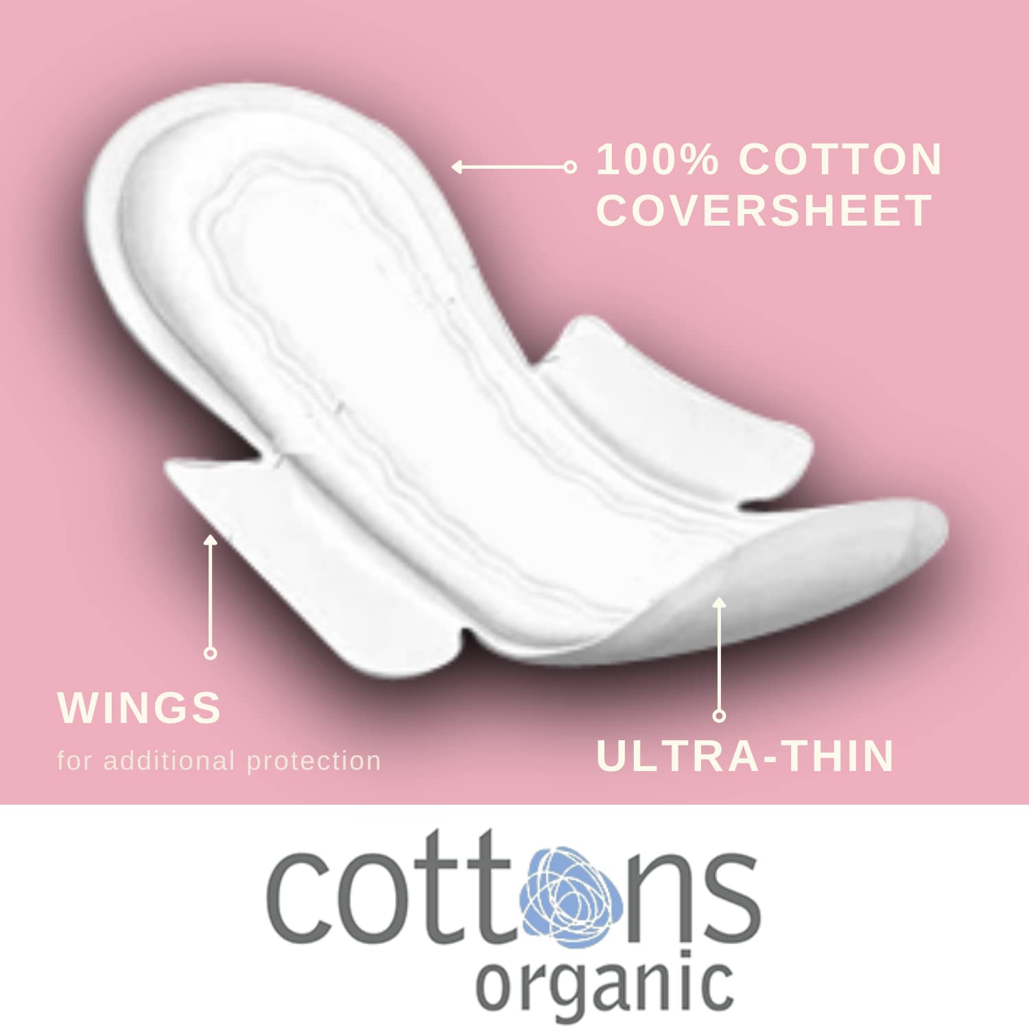 Cottons Ultrathin Pads with Wings Super 12 Pack