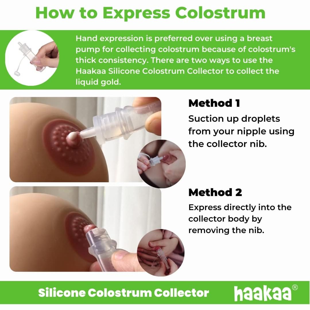 Haakaa Silicone Colostrum Collector Set Pre-sterilised 6 Pack