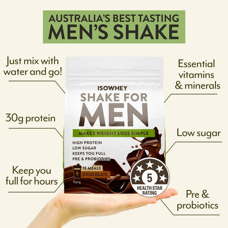 Isowhey Men's Shake Chocolate 840g