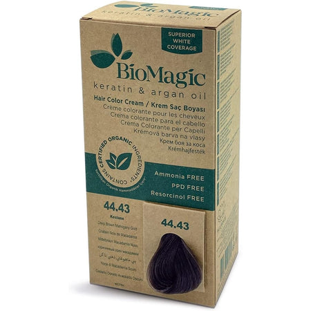 Bio Magic Hair Colour Cream Deep Brown Mahogany Gold 44.43