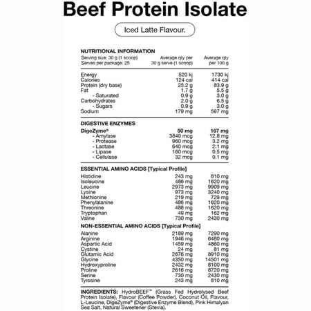Switch Nutrition Beef Protein Isolate Iced Latte 750g