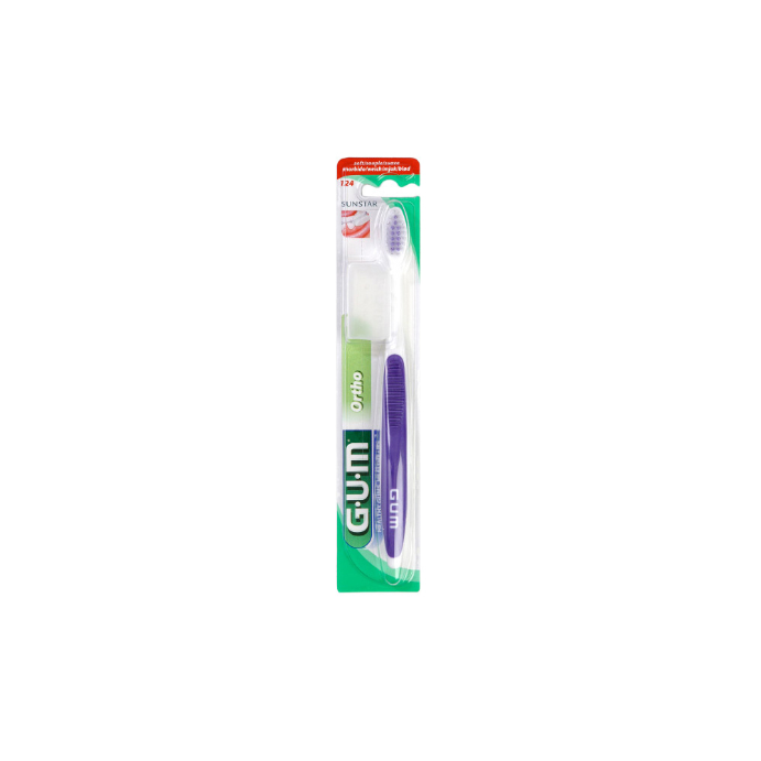 Gum 124MJ Orthodontic Toothbrush With Cap