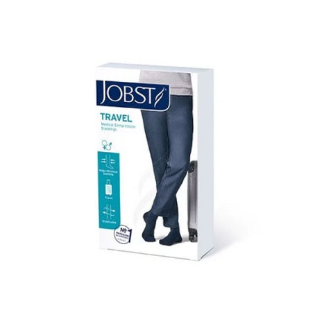 Jobst Unisex Travel Knee High 15-20 mmhg Compression Socks Size 4 Black