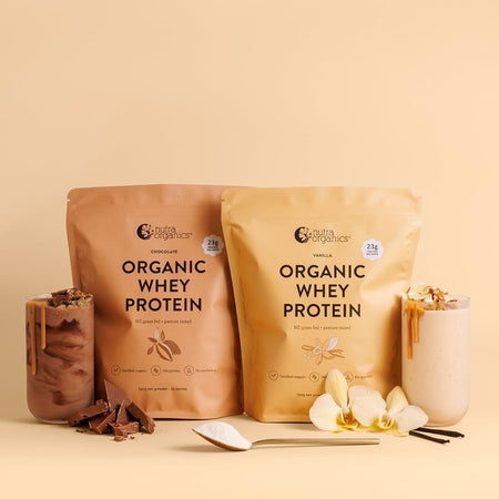 Nutra Organics Organic Whey Protein Nz Grass Fed + Pasture Raised Chocolate 750g