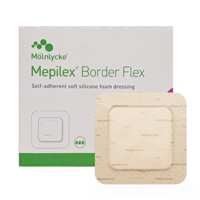 Mepilex Border Flex 595311 Molnlycke Safetac Mepilex Absorbent Soft Silicone Dressing 10cm X 10cm X 10 Pieces