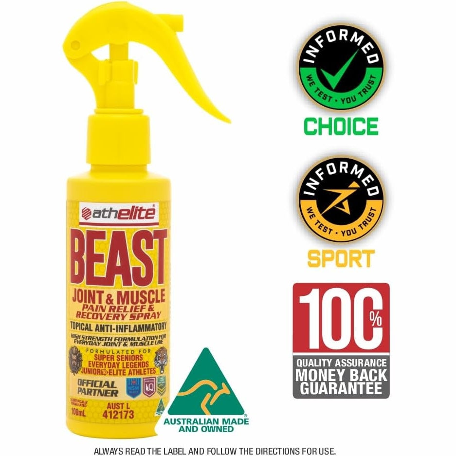 Athelite Beast Joint & Muscle Pain Relief & Recovery Spray 100ml