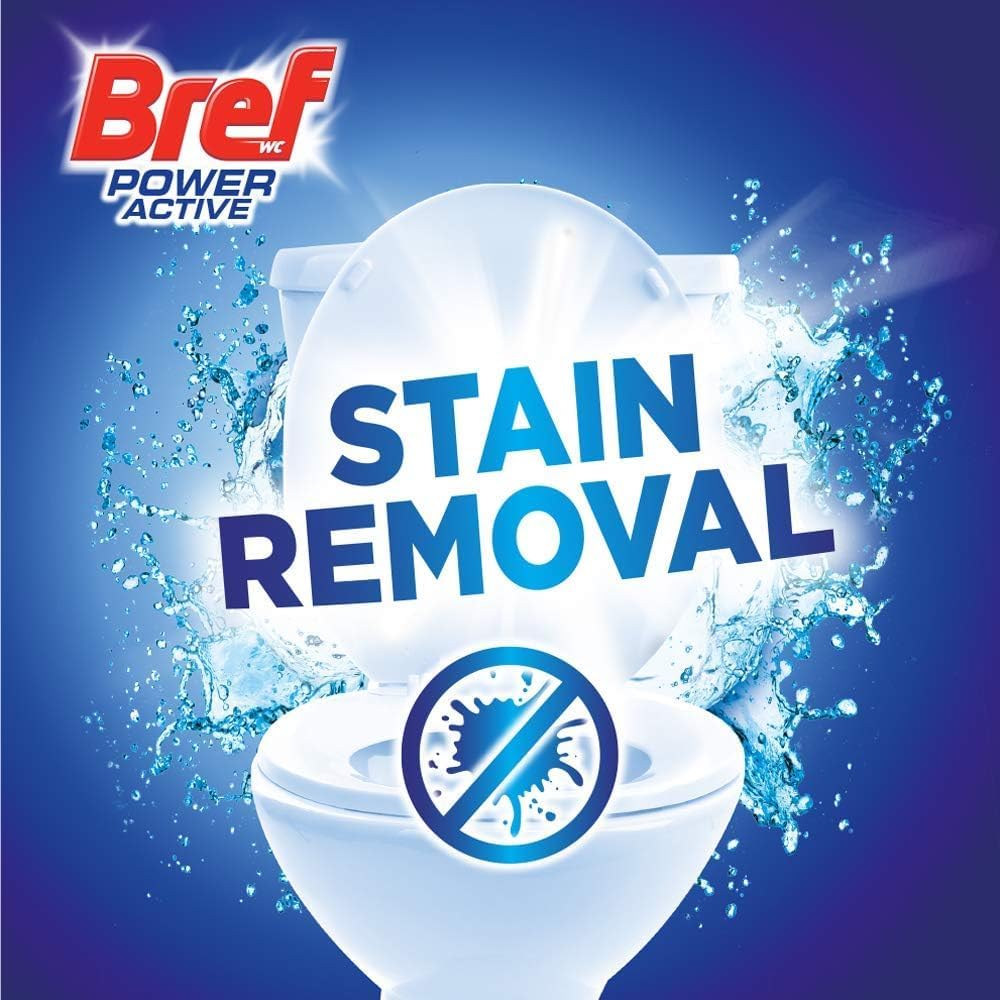 Bref Power Active Lavender Field, Rim Block Toilet Cleaner, 50g