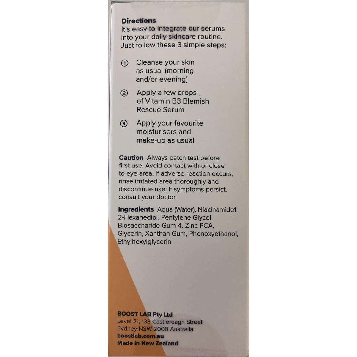 Boost Lab Vitamin B3 Blemish Rescue Serum 30ml