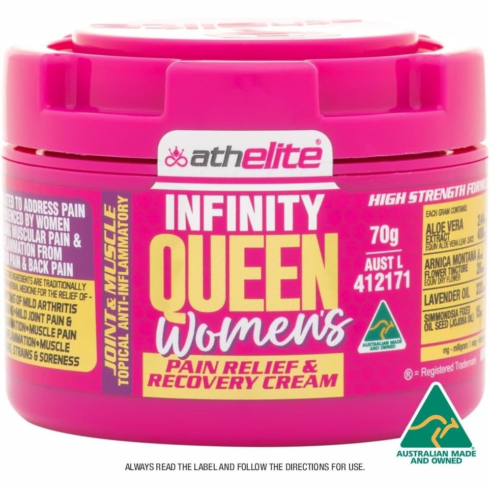 Athelite Infinity Queen Women's Pain Relief & Recovery Cream 70g