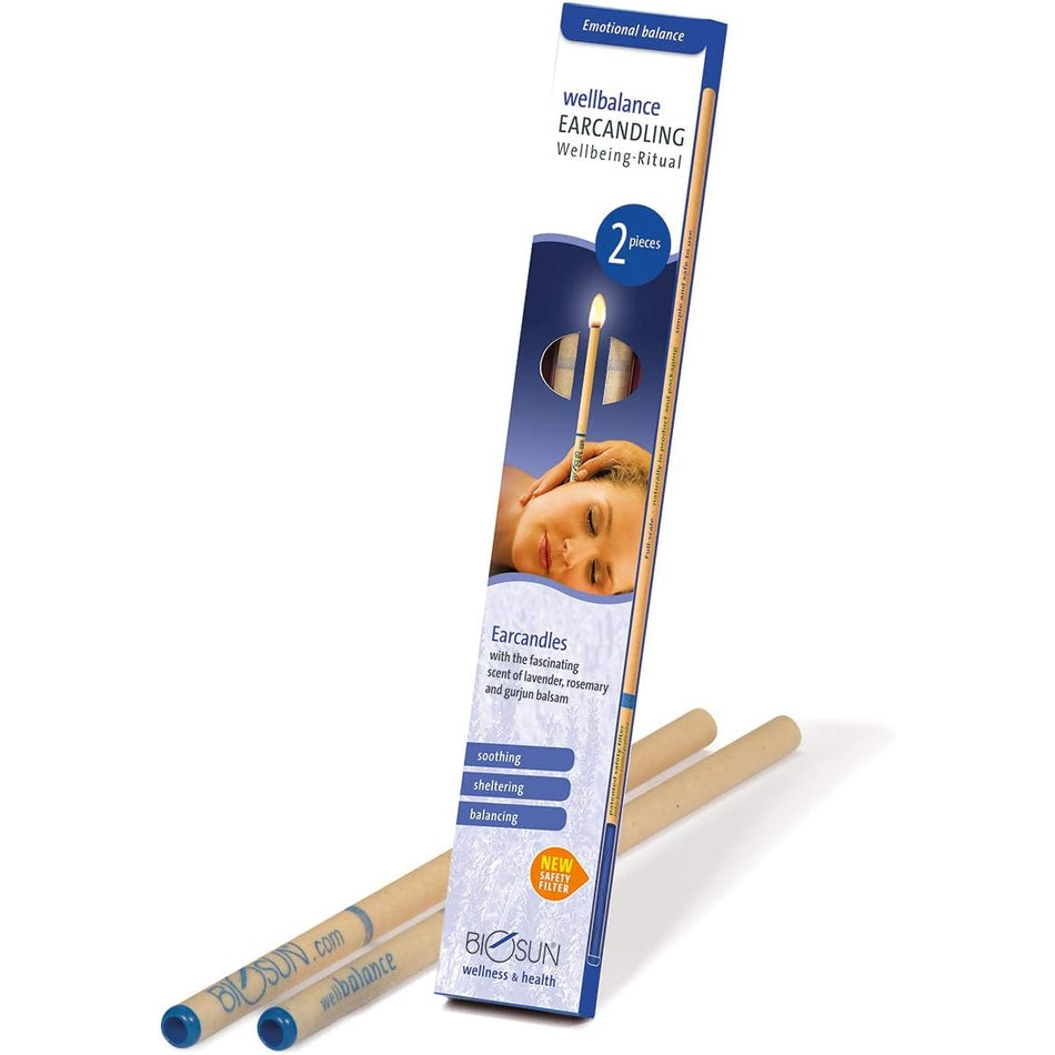 Biosun Ear Candles Fragranced Wellbalance Ritual Lavender & Rosemary 1 Pair
