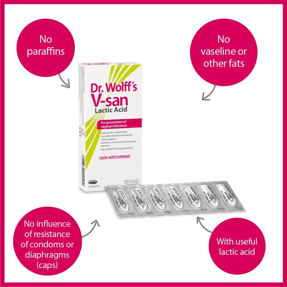Dr Wolffs V-san Lactic Acid 7 Pessaries