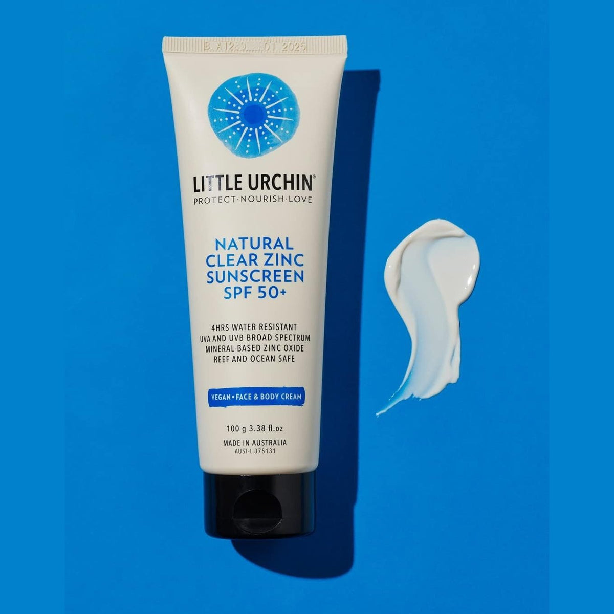 Little Urchin Natural Sunscreen Clear Zinc SPF 50+ 100g