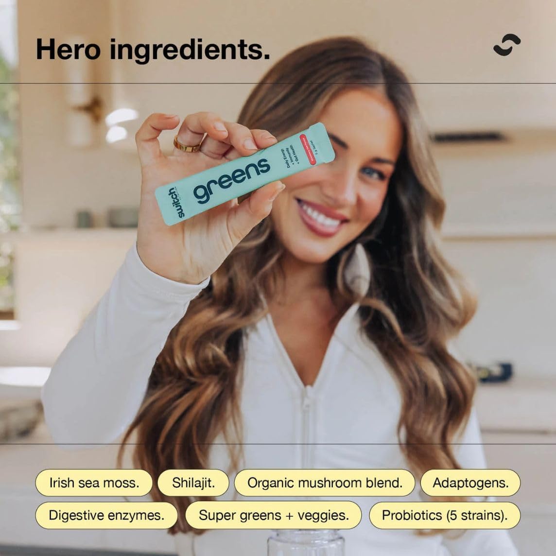 Switch Nutrition Greens Sachets Cloudy Apple 20x5g