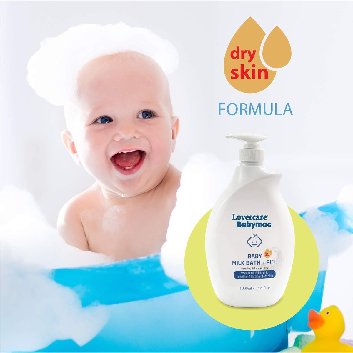 Lovercare Babymac Goat's Milk Baby Bath and Rice 1 L