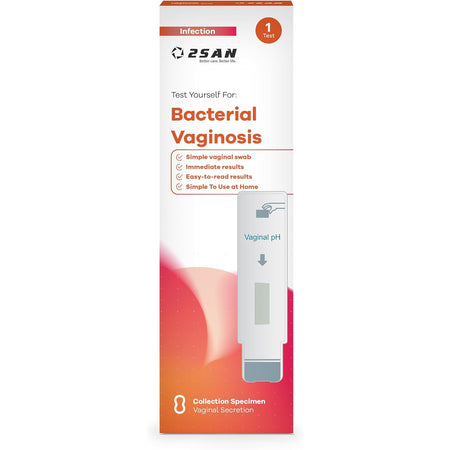 2SAN Vaginal pH Rapid Test Panel 1 Pack Vaginal Swab