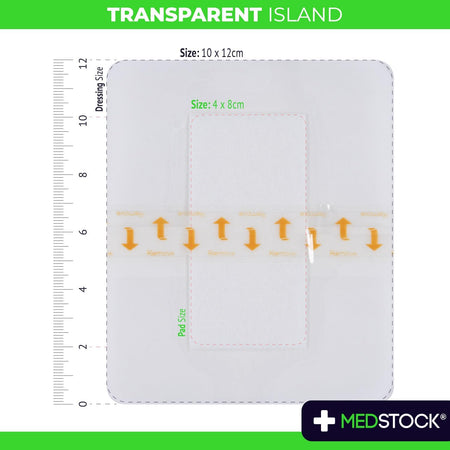 Medstock Transparent Island 10 cmx12 cm 3P