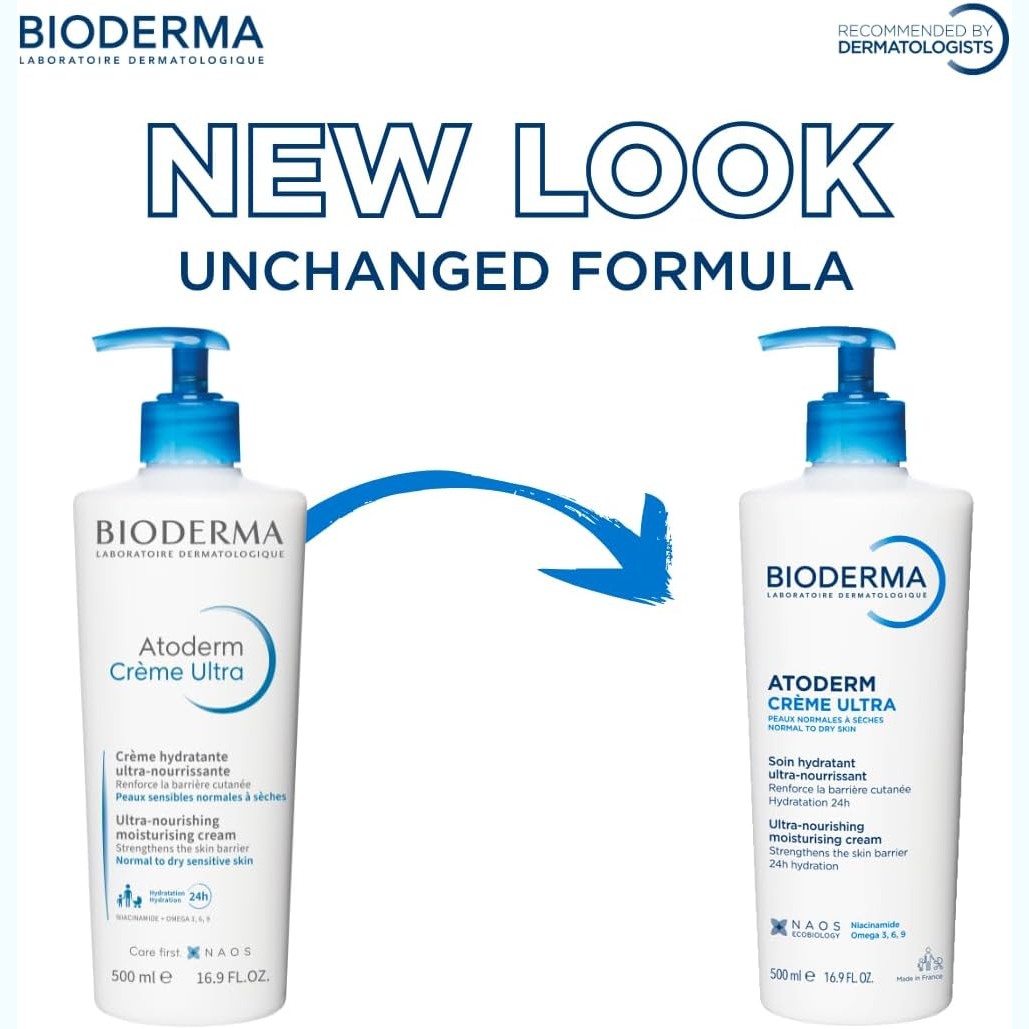 Bioderma Atoderm Crème Ultra Nourishing Daily Moisturiser 500ml