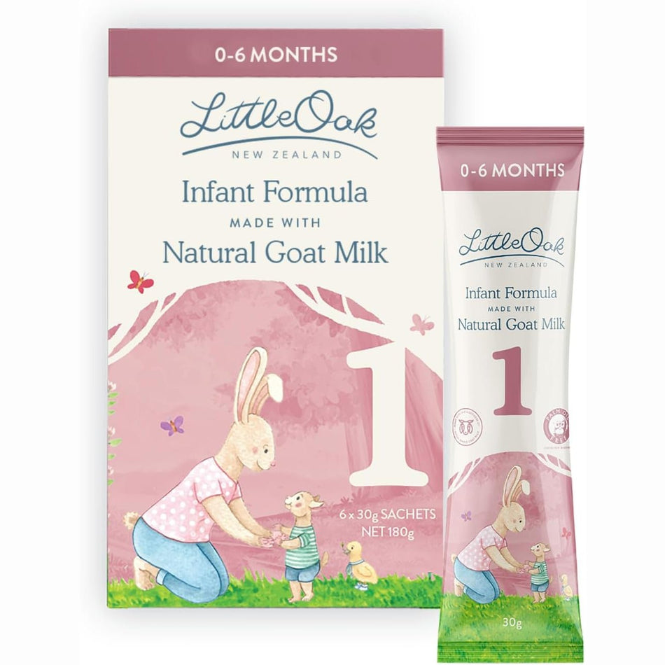 Littleoak Natural Goat Milk Infant Formula 6 X 30g Sachets