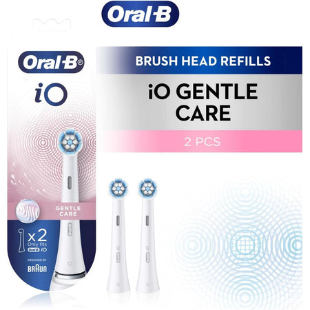 Oral-b Io Gentle Care Replacement Brush Heads White 2 Pack