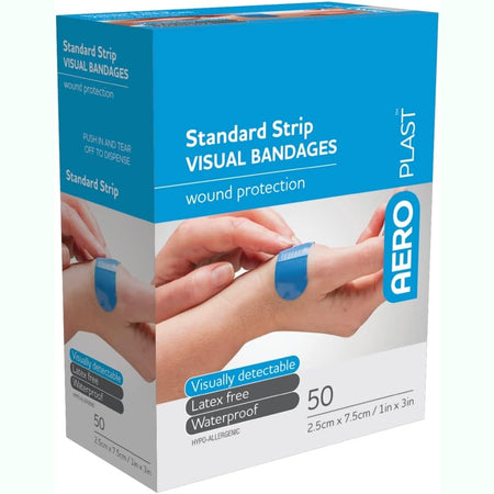 Aeroplast Premium Visual Strip 7.5 X 2.5cm 50pk