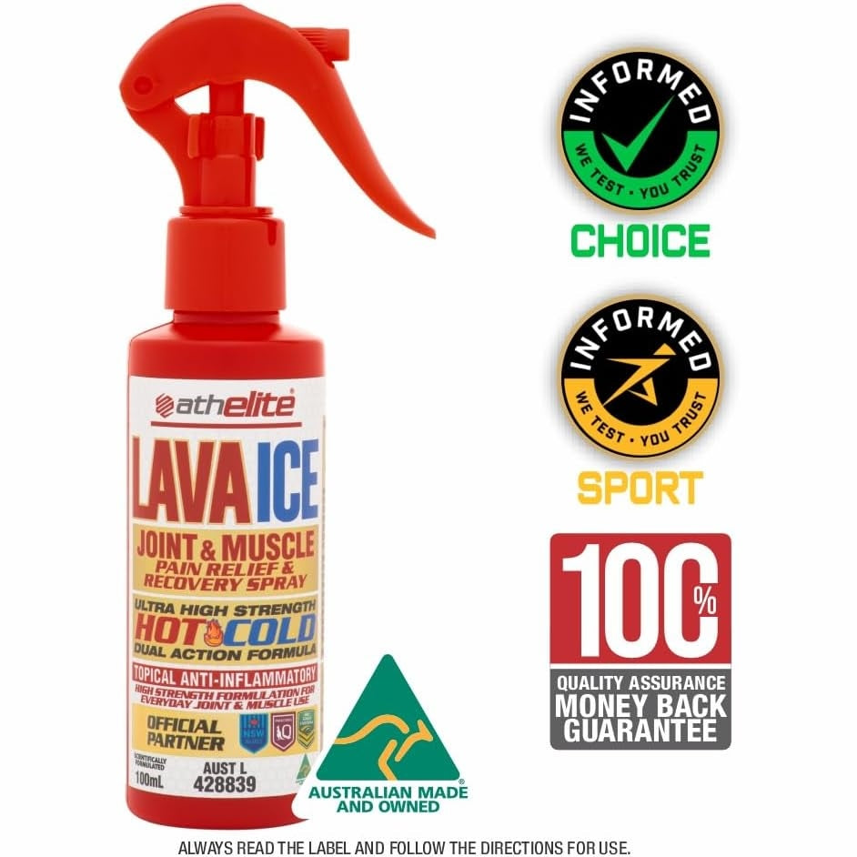 Athelite Lava Ice Joint And Muscle Pain Relief And Recovery Spray 100ml