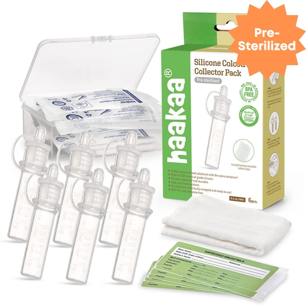 Haakaa Silicone Colostrum Collector Set Pre-sterilised 6 Pack