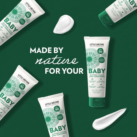 Little Urchin Natural Baby Sunscreen Clear Zinc Spf 50 100g