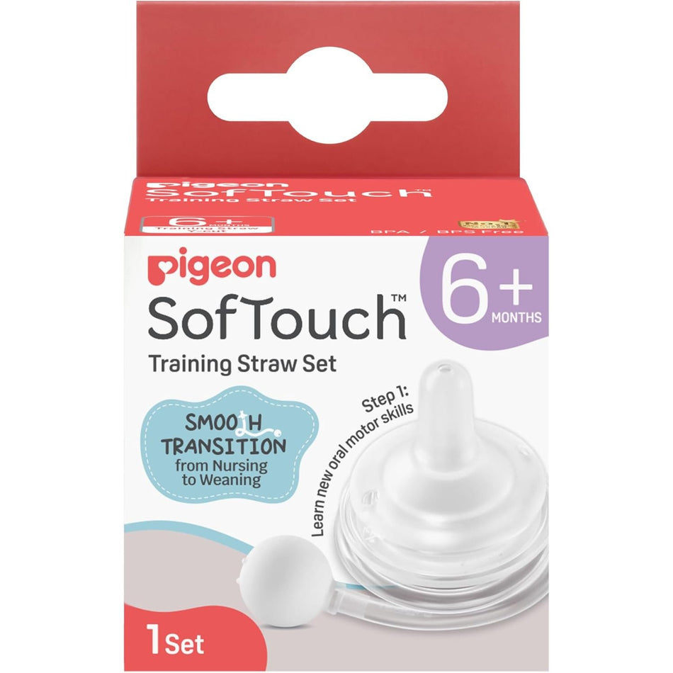 Pigeon SofTouch Training Straw Set 6+ Months 1 Set