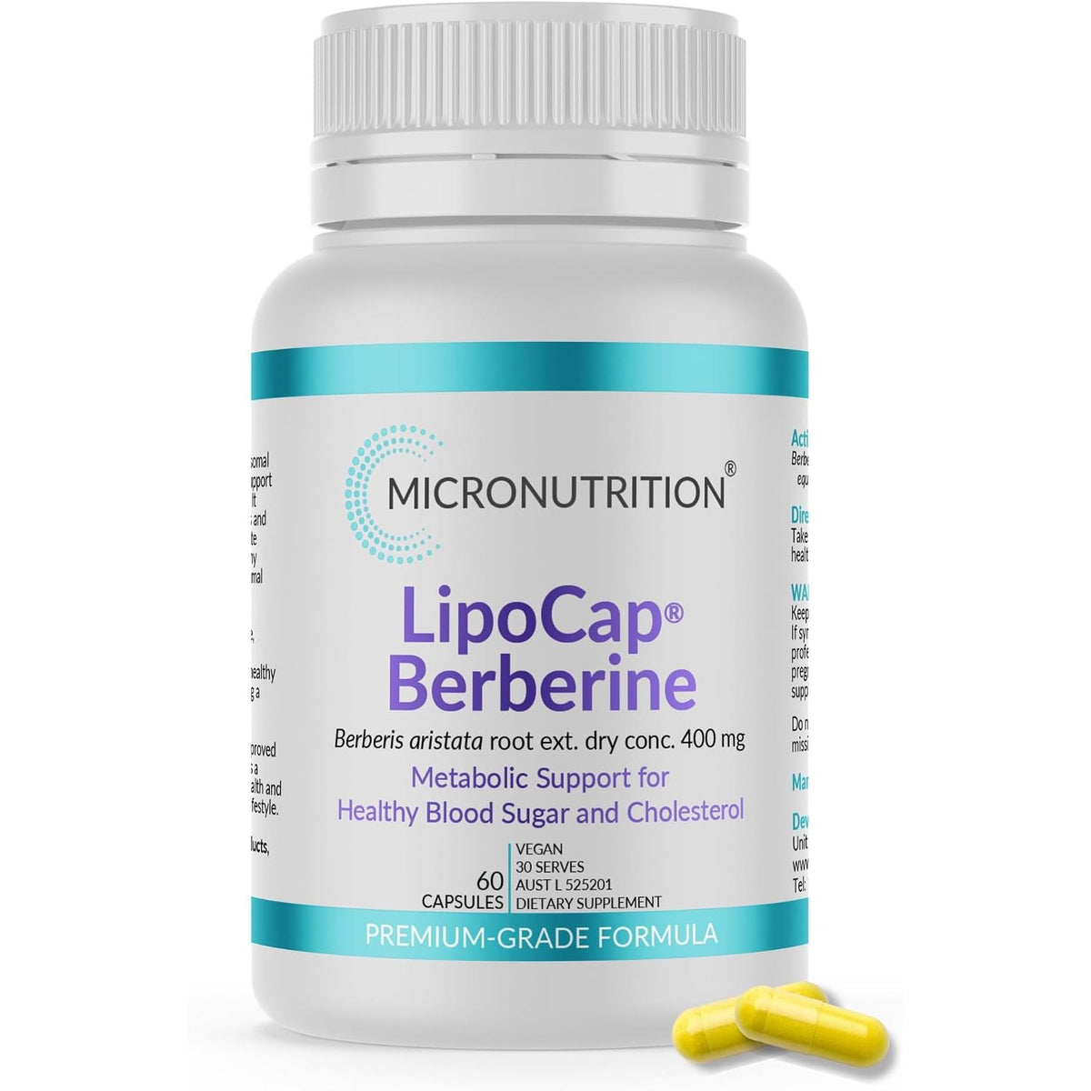 Micronutrition Lipocap Berberine 400mg 60VC