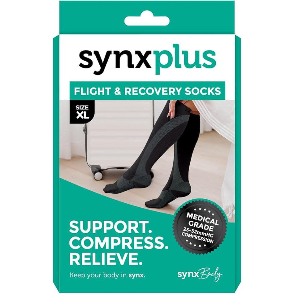 Synxplus Flight & Recovery Socks Black X-Large