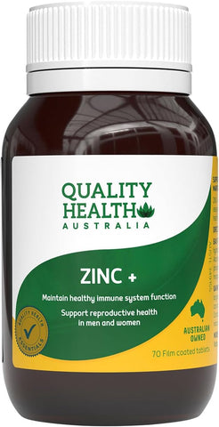 Quality Health Zinc+ 70 Tablets