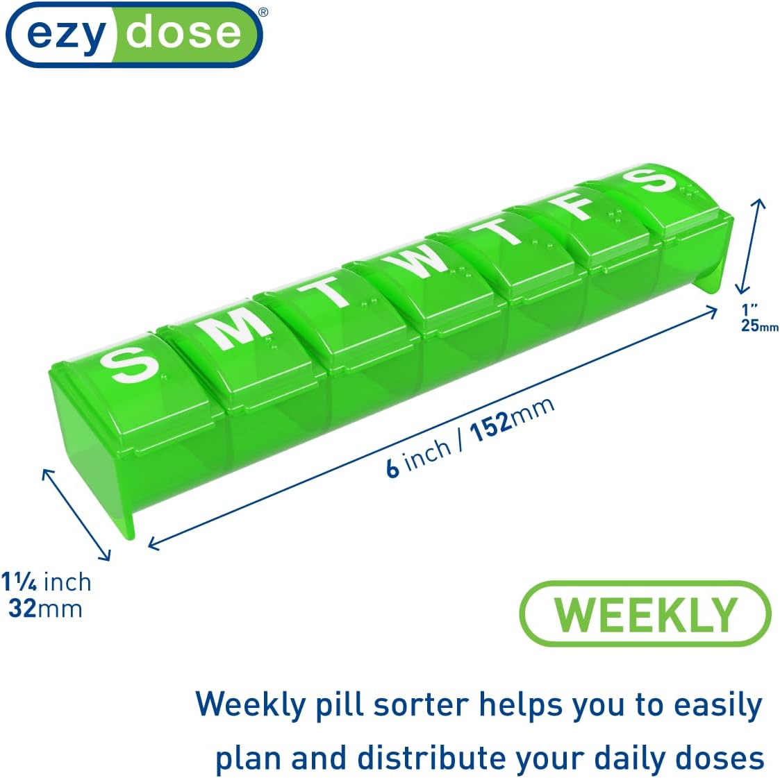 EZY Dose 67419 WEEKLY LARGE PILL PLANNER