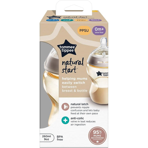 TOMMEE TIPPEE Natural Start PPSU BOTTLE SLOW TEAT 1X 260ML