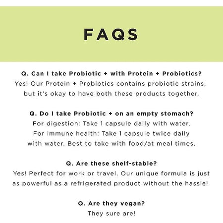 JSHEALTH Probiotic + Shelf-Stable 30 Capsules